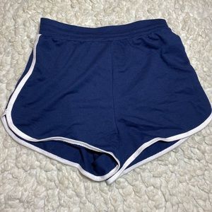 basic blue shorts